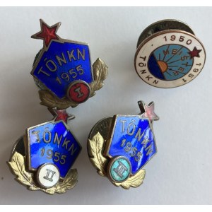 Estonia, Russia USSR badges - Tallinn Learning Youth Physical Culture Councils awards (4)