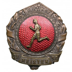 Estonia, Russia USSR badge 1956 - Estonian Champion - Running