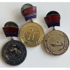 Estonia, Russia USSR badges - Estonian championships (3)