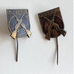 Estonia, Russia USSR badges - Shooting Männiku & Kohtla-Järve (2)