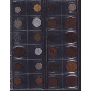 Lot of coins: Yugoslavia, Portugal, Argentina, Mexico, USA, India (24)