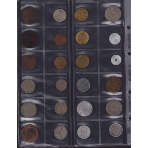 Lot of coins: Estonia, Germany, Ireland, Argentina, Nigeria, India, Cuba (24)