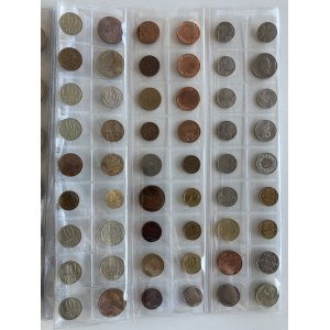 Lot of world coins/tokens & paper money: Estonia, Russia USSR, Finland, Switzerland, Sweden, Poland, USA, Britain, Turke