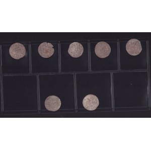 Lot of coins: Livonia (Riga), Sweden Solidus - Kristina (1632-1654) (7)