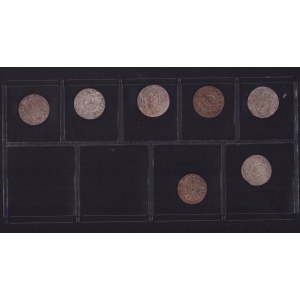 Lot of coins: Livonia (Riga), Sweden Solidus - Kristina (1632-1654) (7)