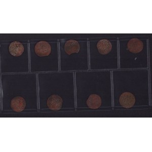 Lot of coins: Riga, Sweden Solidus (9)