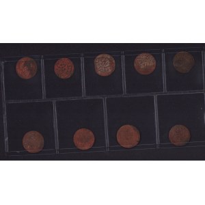 Lot of coins: Riga, Sweden Solidus (9)