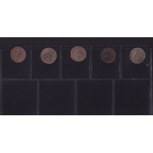 Lot of coins: Livonia (Riga), Sweden Solidus - Karl X Gustav (1654-1660) (5)
