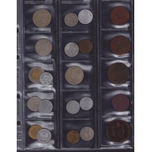 Lot of World coins: Poland, Kazakhstan, Russia, Czechoslovakia, Austria, Poland, USA, Finland, Germany, Lithuania (22)