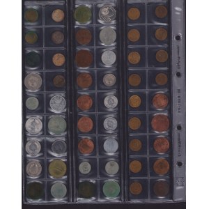 Lot of coins: Latvia, Russia USSR, Germany, Czechia, Bulgaria, Sweden, Romania, Czechoslovakia, Belgium, Austria, Nigeri