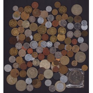 Lot of coins: Fiji, Russia, USSR, Estonia, Poland, Hungary, Lithuania, Germany, Poland, France etc (135)