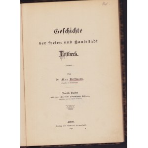 Geschichte der freien und Hansestadt Lübeck, 2. Hälfte, 1892