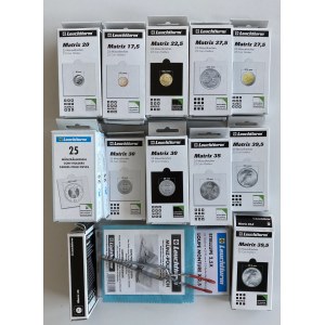 Lighthouse different Coin Holders, Magnifier, Tweezers & Coin Polish Cloth Kit (503)
