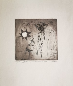 Jacek Sroka (ur.1957), Crucifixion with white sun, 1982