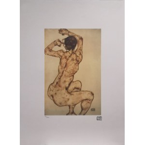 Egon Schiele (1890-1918), Nude - back
