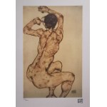 Egon Schiele (1890-1918), Akt - Rückseite