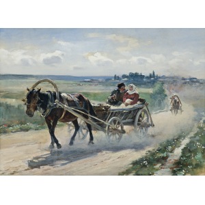 Fałat Julian, Z LITWY (W DRODZE), 1890