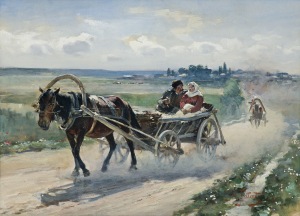 Fałat Julian, Z LITWY (W DRODZE), 1890