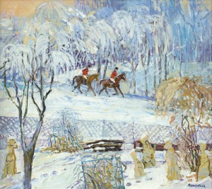 Szancenbach Jan, PEJZAŻ ZIMOWY, 1989