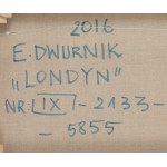 Edward Dwurnik (1943 Radzymin - 2018 Warszawa), Londyn z cyklu Podróże autostopem, 2016
