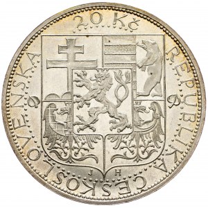 Czechoslovakia, 20 Koruna 1937