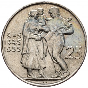 Czechoslovakia, 25 Koruna 1955