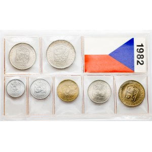 Czechoslovakia, Coins set 1982