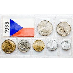 Czechoslovakia, Coins set 1985