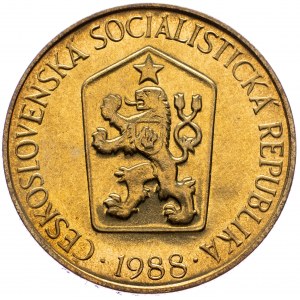 Czechoslovakia, 1 Koruna 1988
