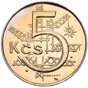 Czechoslovakia, 5 Koruna 1992