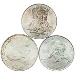 Czechoslovakia, 10 Korun, 100 Korun 1957, 1983, 1985