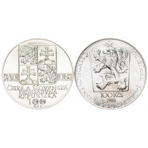 Czechoslovakia, 100 Korun 1988, 1993