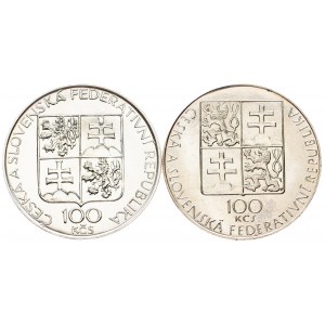 Czechoslovakia, 100 Korun 1990, 1993