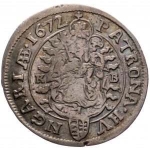 Leopold I., 6 Kreuzer 1672, Kremnitz