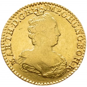 Maria Theresia, 2 Souverain d'or 1763, Brussels