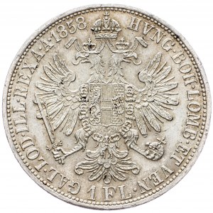 Franz Joseph I., 1 Gulden 1858, Vienna