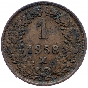 Franz Joseph I., 1 Kreuzer 1858, Milan