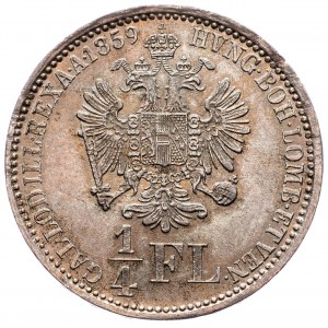 Franz Joseph I., 1/4 Gulden 1859, Vienna