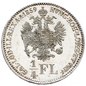 Franz Joseph I., 1/4 Gulden 1859, Kremnitz