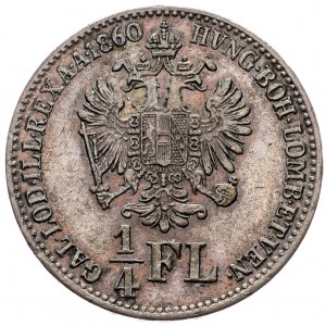 Franz Joseph I., 1/4 Gulden 1860, Kremnitz