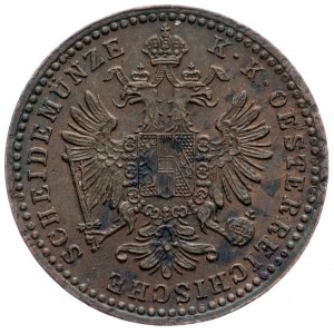 Franz Joseph I., 1 Kreuzer 1860, Vienna