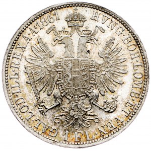 Franz Joseph I., 1 Gulden 1861, Vienna