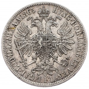 Franz Joseph I., 1 Gulden 1865, Vienna