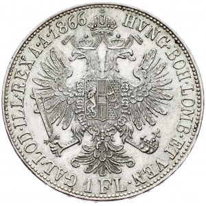 Franz Joseph I., 1 Gulden 1866, Kremnitz