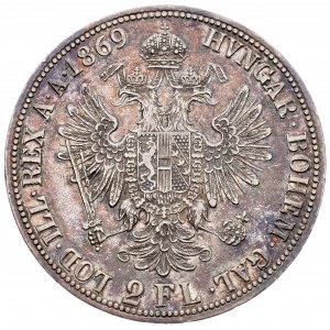 Franz Joseph I., 2 Gulden 1869, Vienna