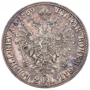 Franz Joseph I., 2 Gulden 1869, Vienna