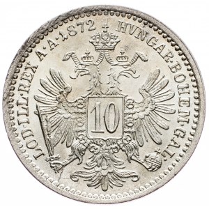 Franz Joseph I., 10 Kreuzer 1872, Vienna