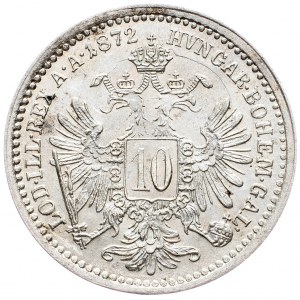 Franz Joseph I., 10 Kreuzer 1872, Vienna