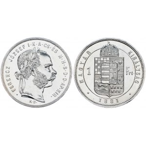 Franz Joseph I., 1 Gulden 1881, Kremnitz