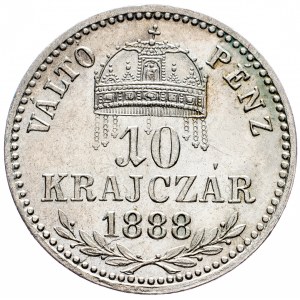 Franz Joseph I., 10 Krajczár 1888, Kremnitz